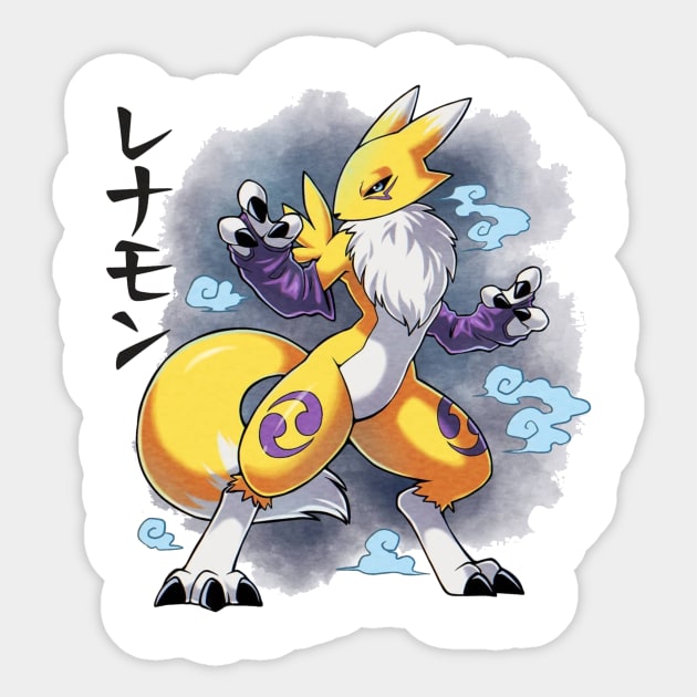 renamon Sticker by fancy ghost